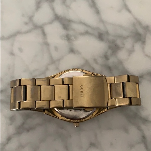 Gorgeous Gold with Diamond Face Guess Watch